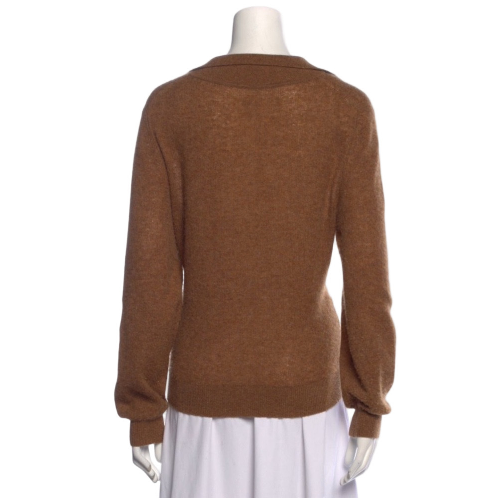 🎉HOST PICK!🎉 KHAITE Brown V-Neck Women's Sweater - Picture 3 of 3